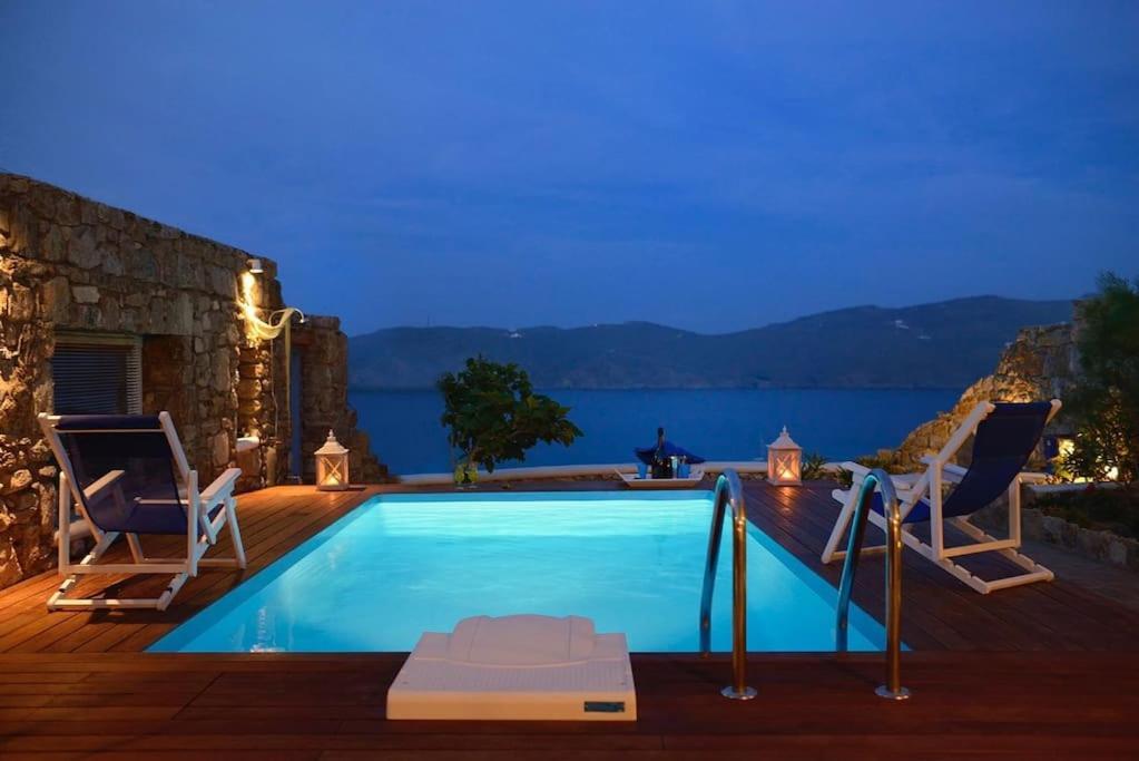 Allaya,Panormos Villa Private Pool Exteriér fotografie